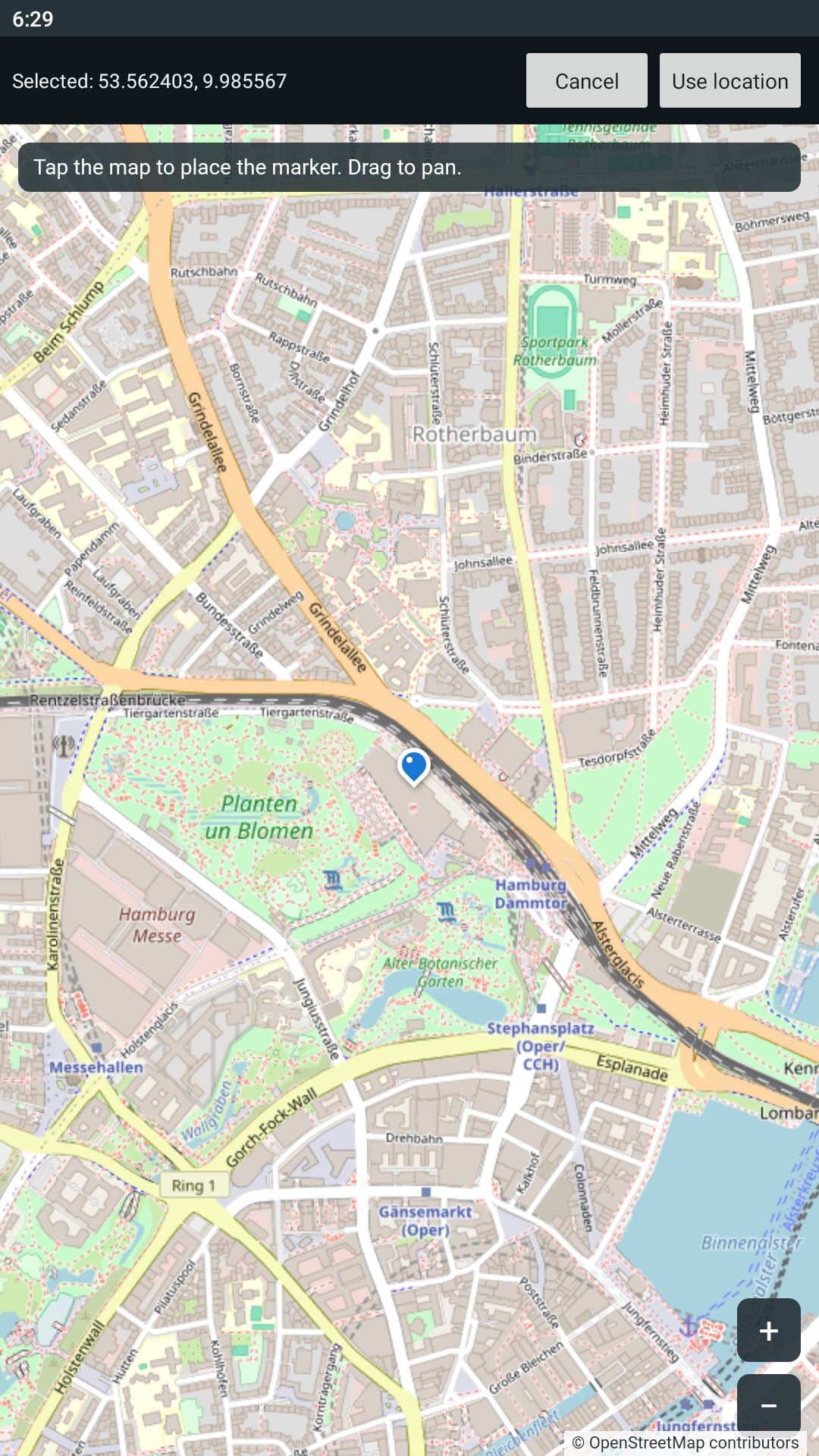 Choose any location on the map with Fake GPS and use it as your virtual GPS position
